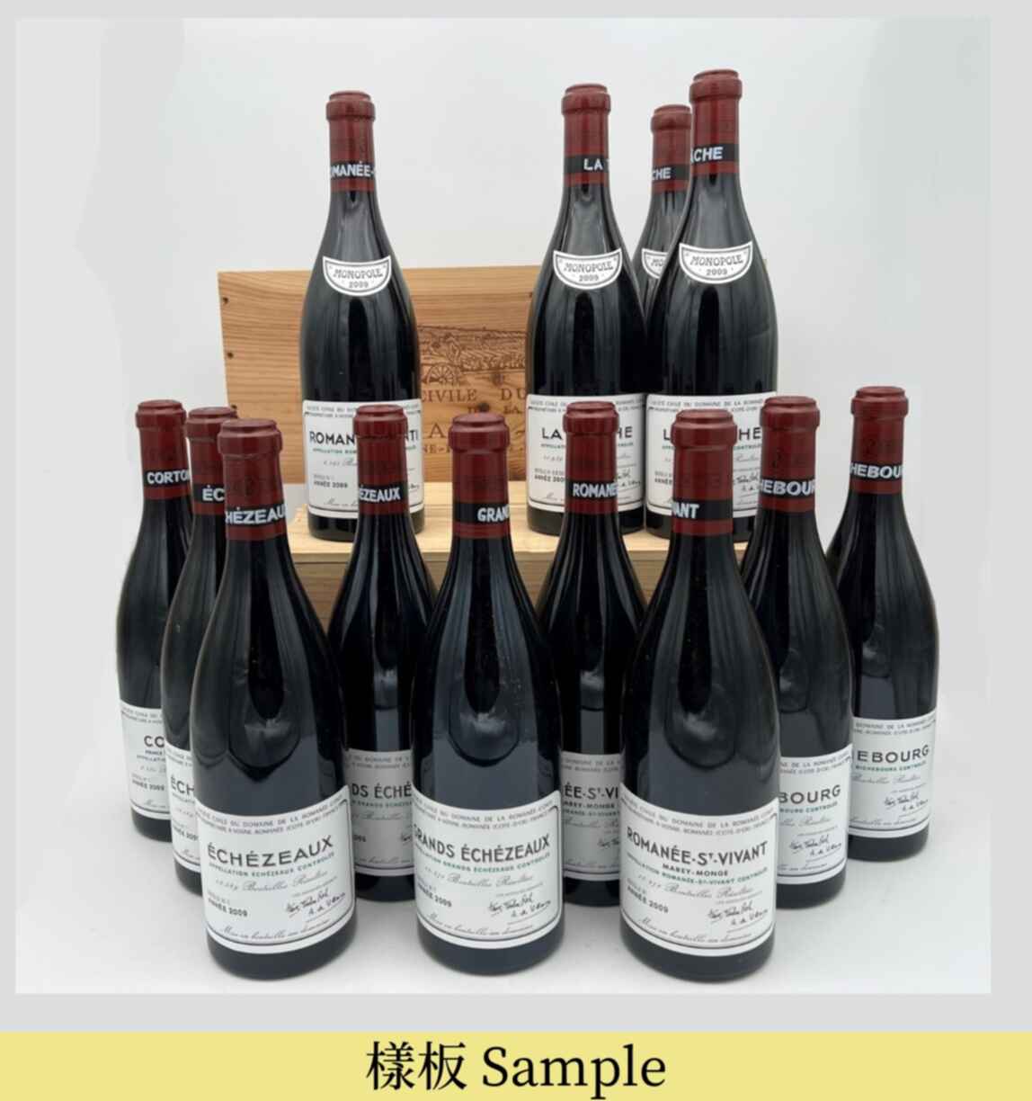 De La Romanee Conti Assortment: 1xrc 3xlt 2xr 2xrsv 2xge 2xe  1xc 2009