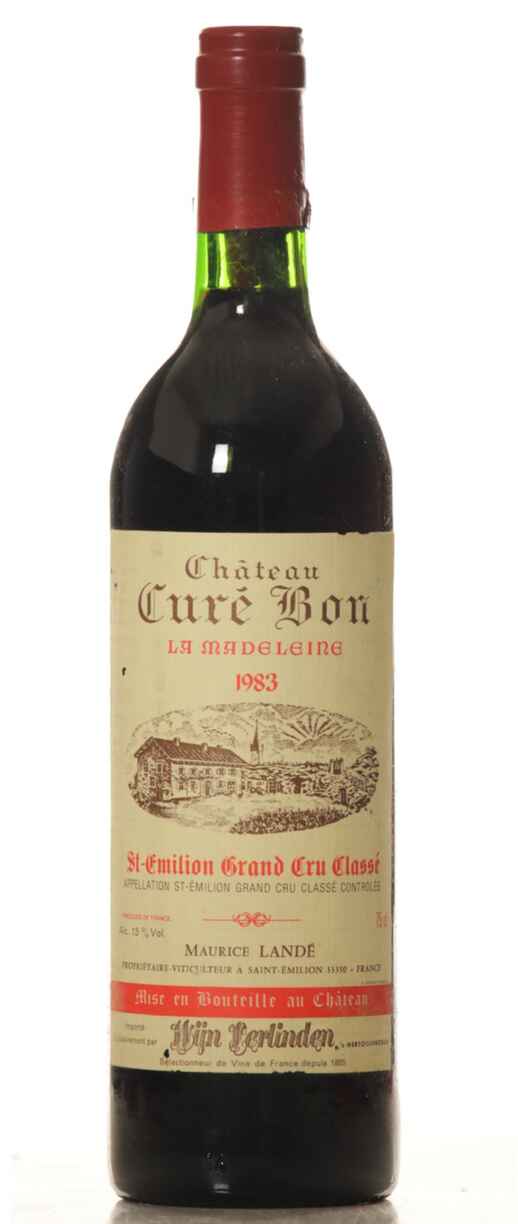 Chateau Cure Bon La Madeleine St.Emilion Grand Cru Classe 1983