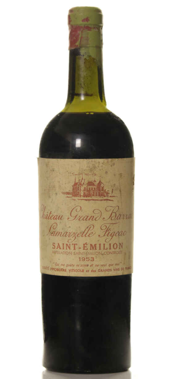 Chateau Grand Barrail Lamarzelle Figeac 1953