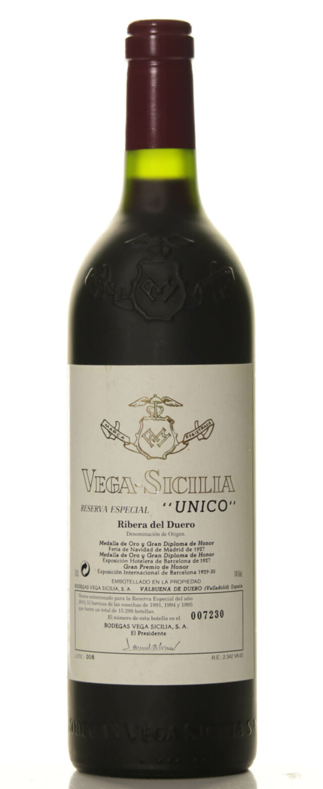 Vega Sicilia Unico Reserva Especiale (91 94 95)