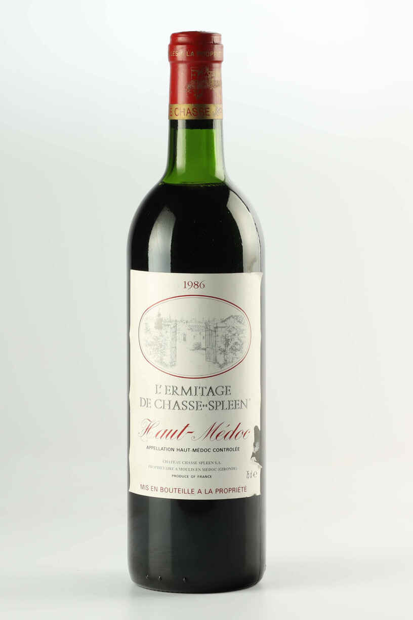 Chateau Chasse Spleen L'heritage De Chasse Spleen 1986