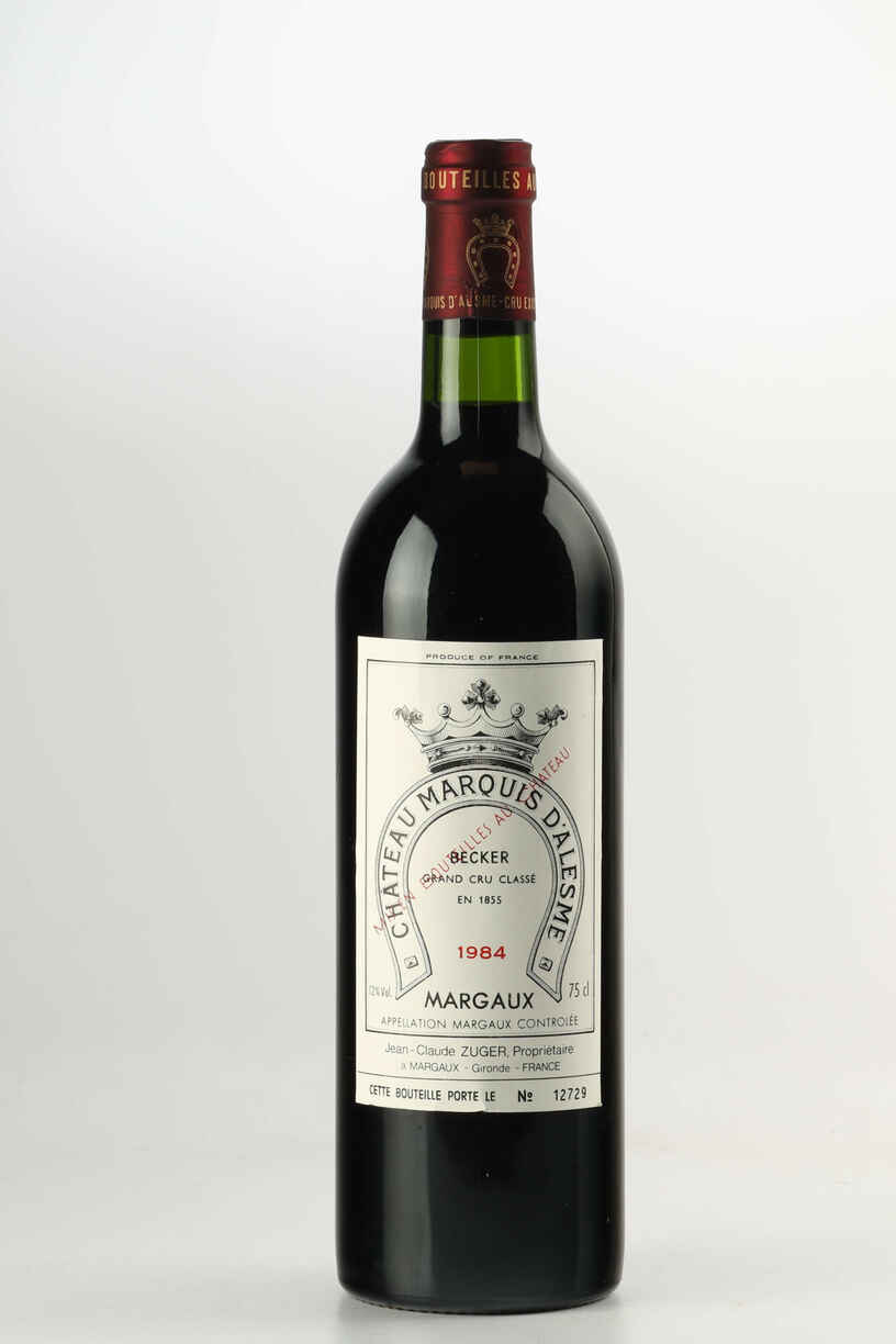 Chateau Marquis D'alesme Becker, 1984
