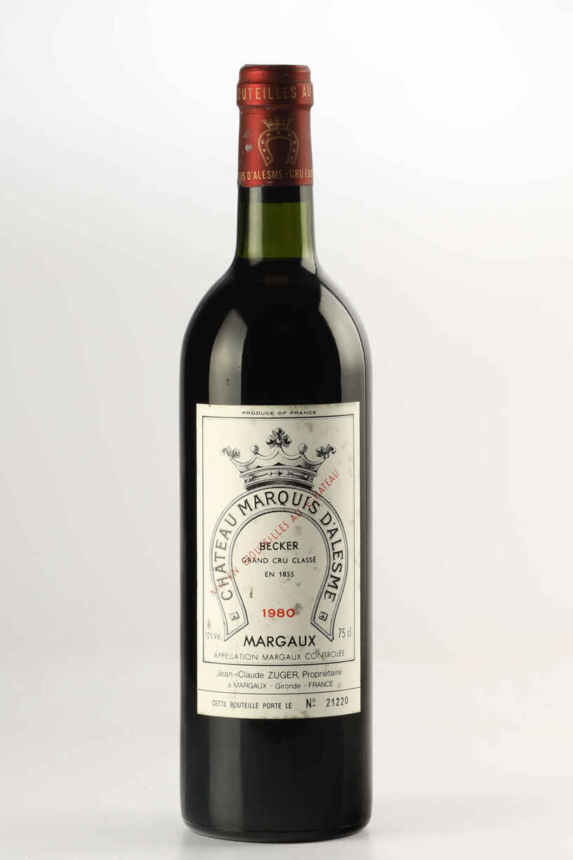 Chateau Marquis D'alesme Becker 1980