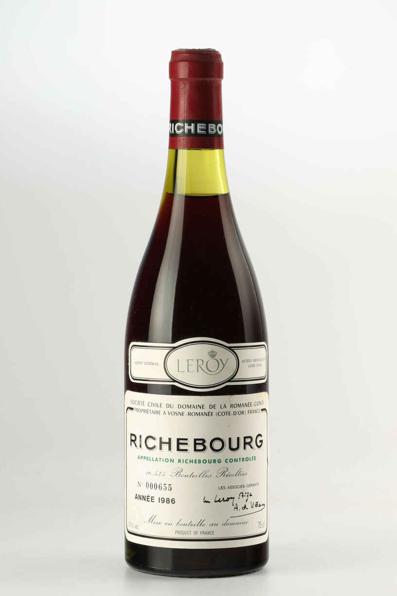 De La Romanee Conti Richebourg Grand Cru, 1986