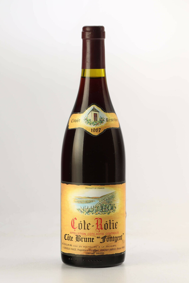 Dervieux Thaize Cote Rôtie Côte Brune Fontgent, 1987