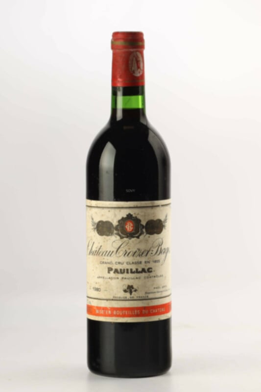 Chateau Croizet Bages, 1980