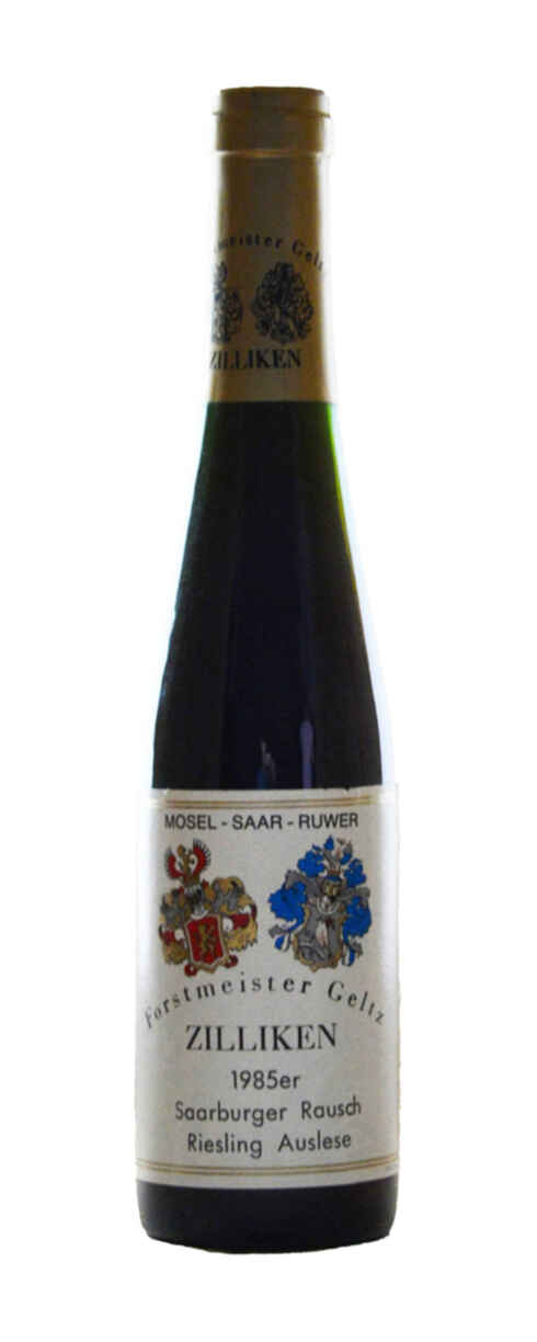 Forstmeister Geltz Zilliken Saarburger Rausch Riesling Auslese Erste Lage lange Goldkapsel 1985