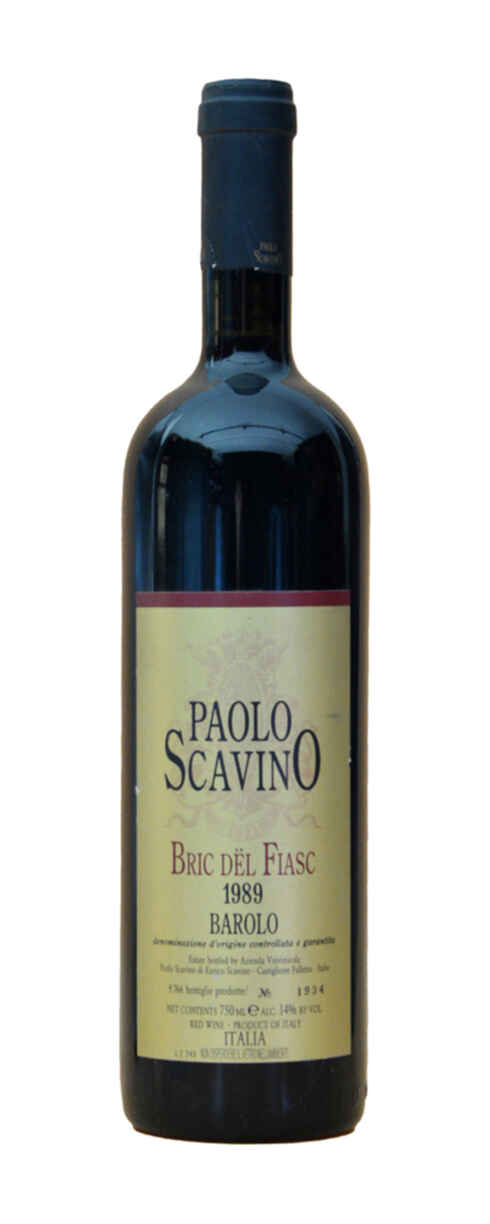 Paolo Scavino Barolo Bric Del Fiasc 1989