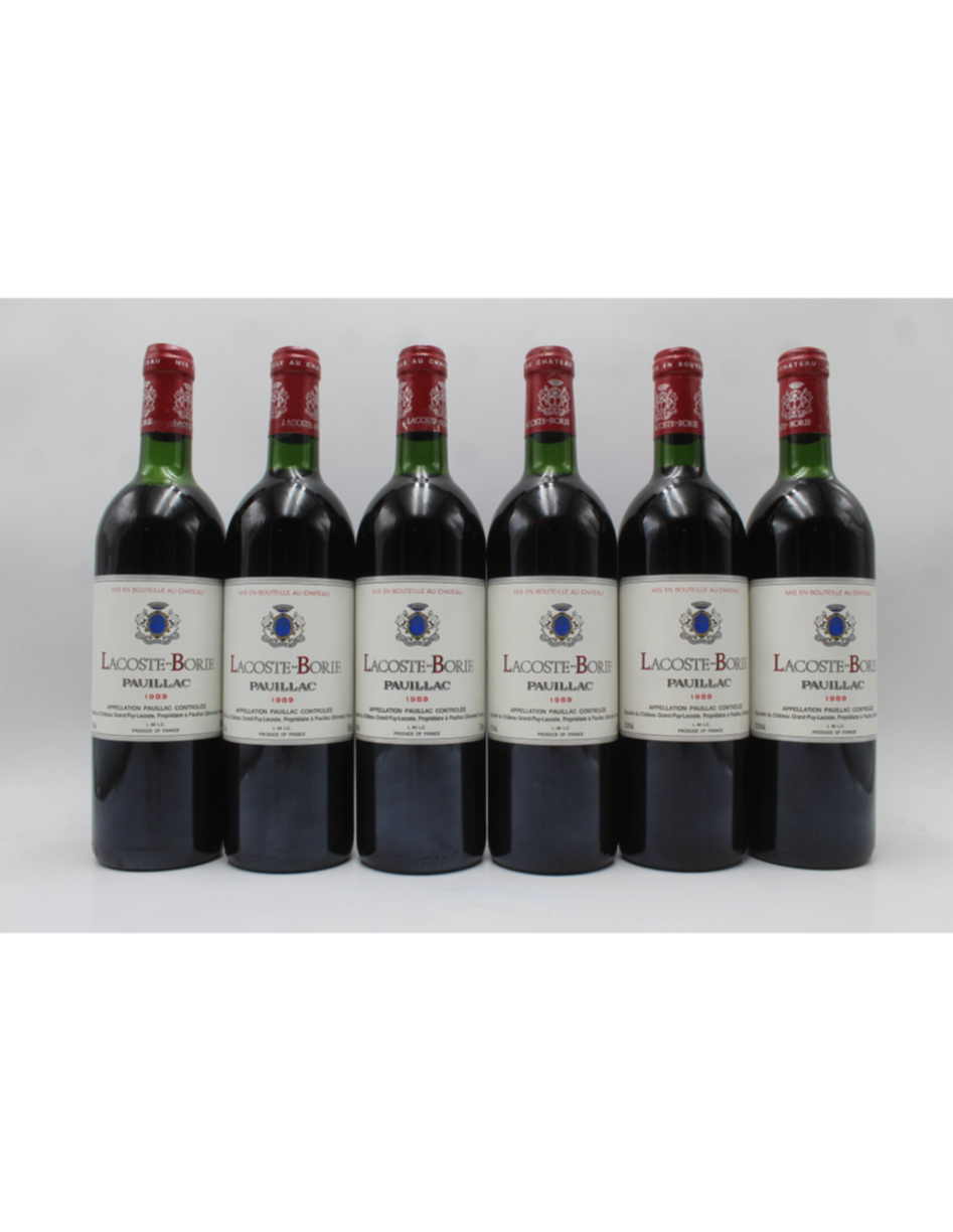 Chateau Grand-puy-lacoste Lacoste-borie 1989