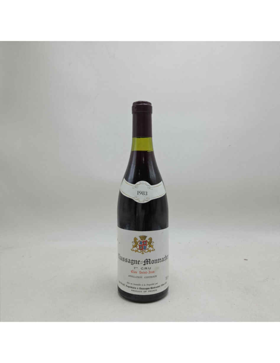 Paul Pillot Chassagne Montrachet Clos Saint Jean Rouge 1er Cru 1983