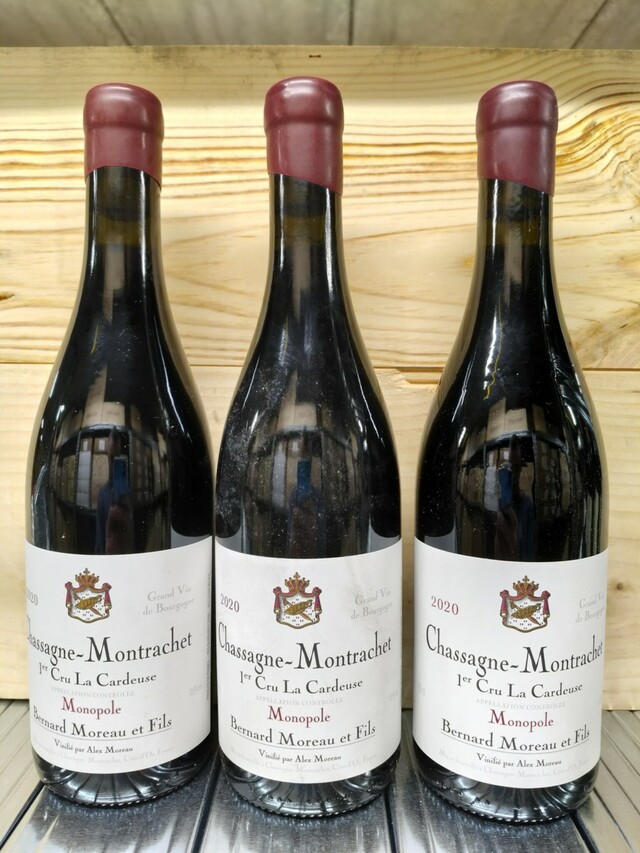 Bernard Moreau Chassagne Montrachet La Cardeuse Rouge 1er Cru, 2020