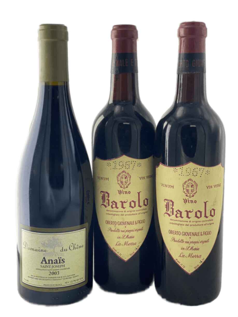 App Offer 2003 Saint Joseph x1 +  1967 Barolo x2 N.V.