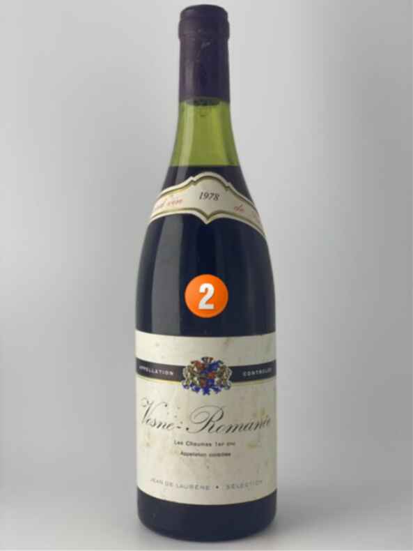 Jean de Laurere Vosne Romanee 1er Cru Les Chaumes 1978