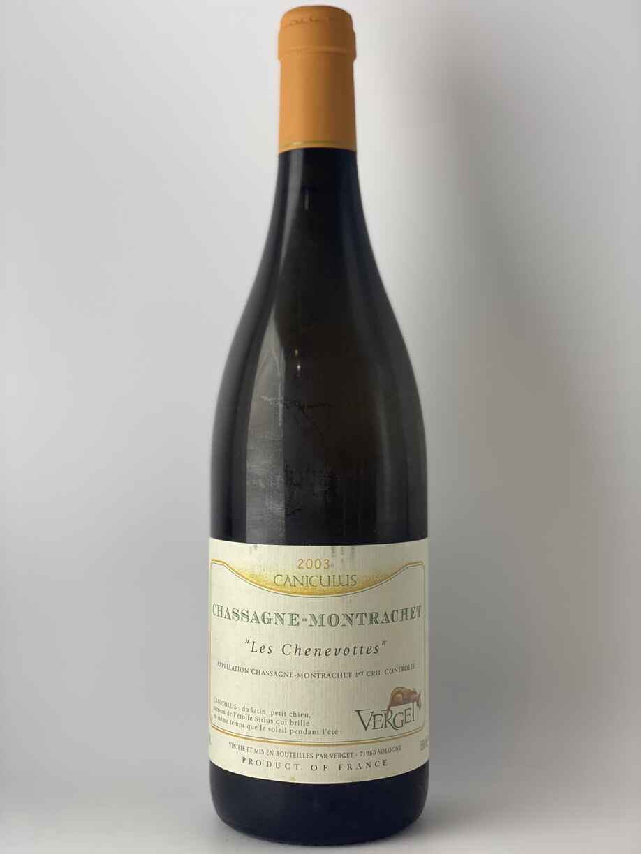 Verget Chassagne Montrachet 1er Cru Les Chenevottes Caniculus 2003