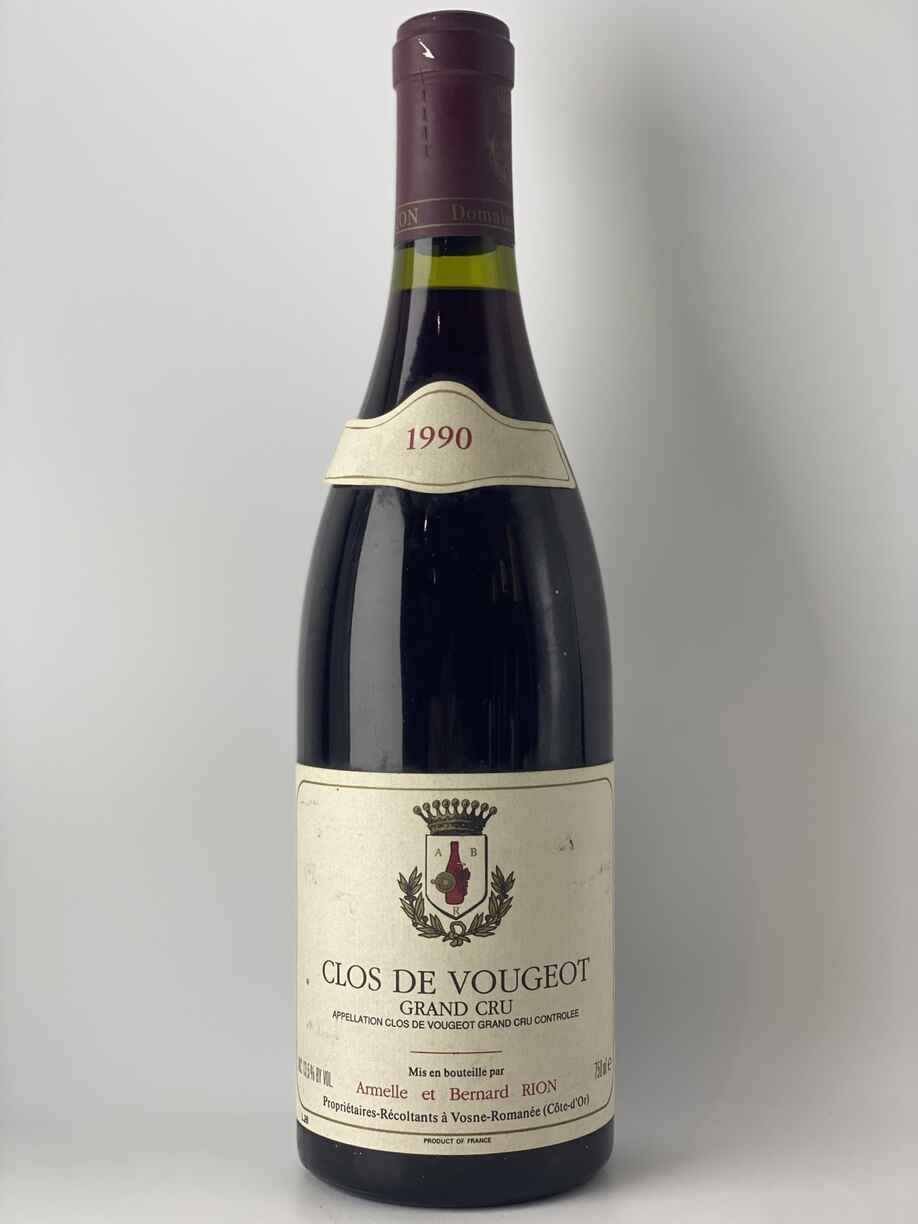 Bernard Rion Clos Vougeot Grand Cru 1990