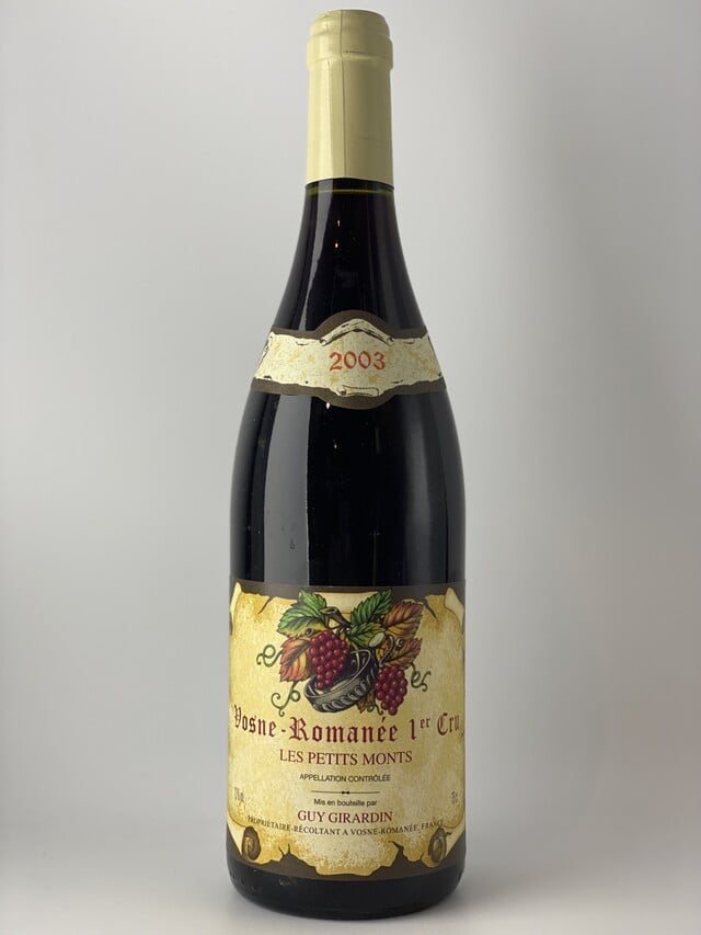 Guy Giradin Vosne Romanee 1er Cru Les Petits Monts, 2003