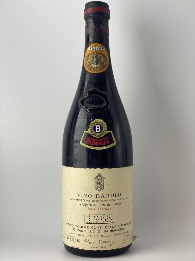 Bersano Barolo Riserva Speciale, 1965