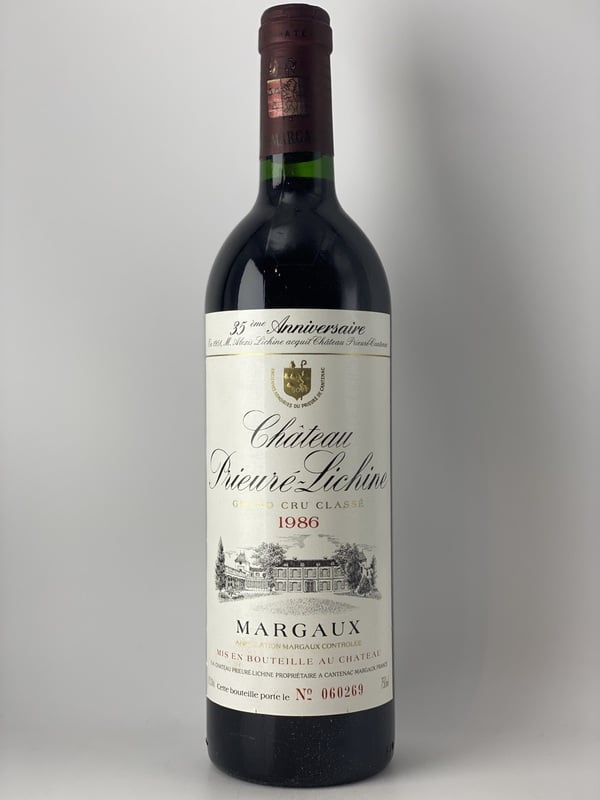 Chateau Prieure Lichine, 1986