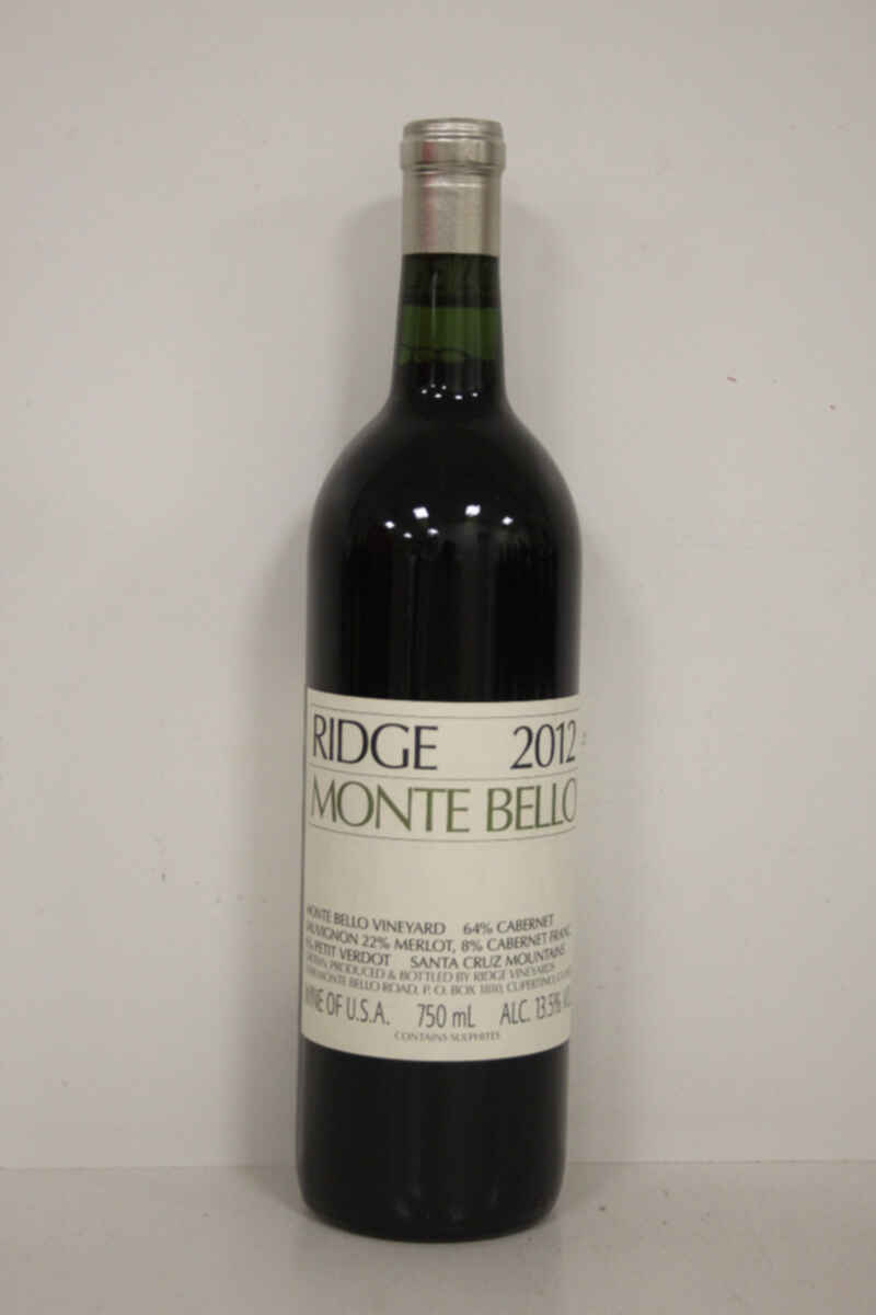 Ridge Vineyards Monte Bello 2012