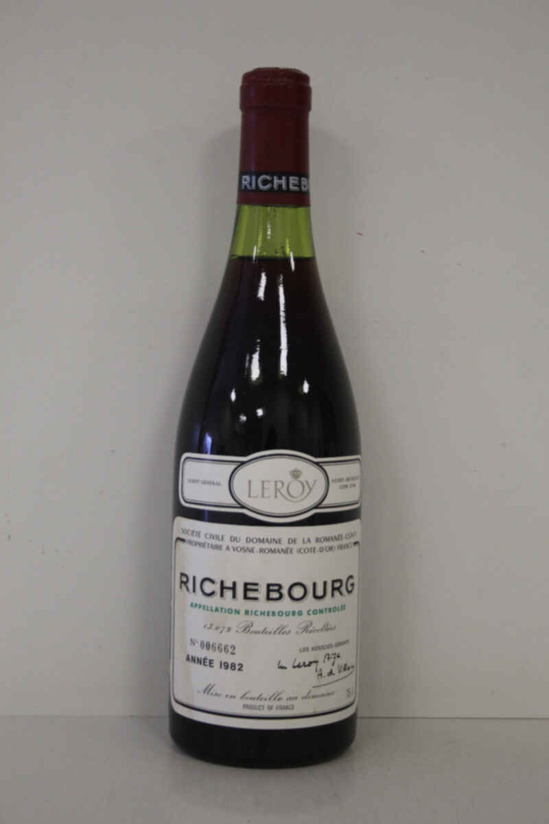 De La Romanee Conti Richebourg Grand Cru 1982