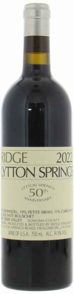 Ridge Lytton Springs 2022