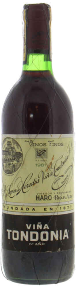 Lopez De Heredia Vina Tondonia, 1981