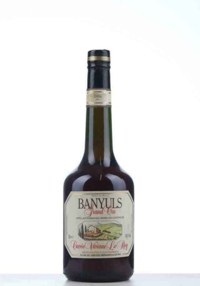 Cellier Des Terres Des Templiers Banyuls Cuvee Viviane Le Roy 1986