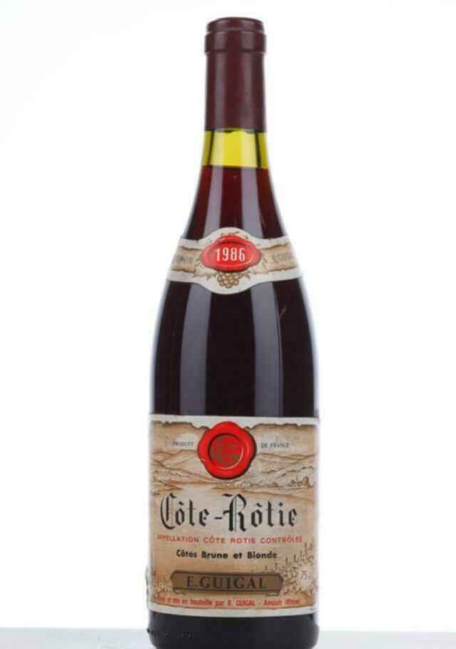 E.guigal Cote Rotie Brune Et Blonde 1986