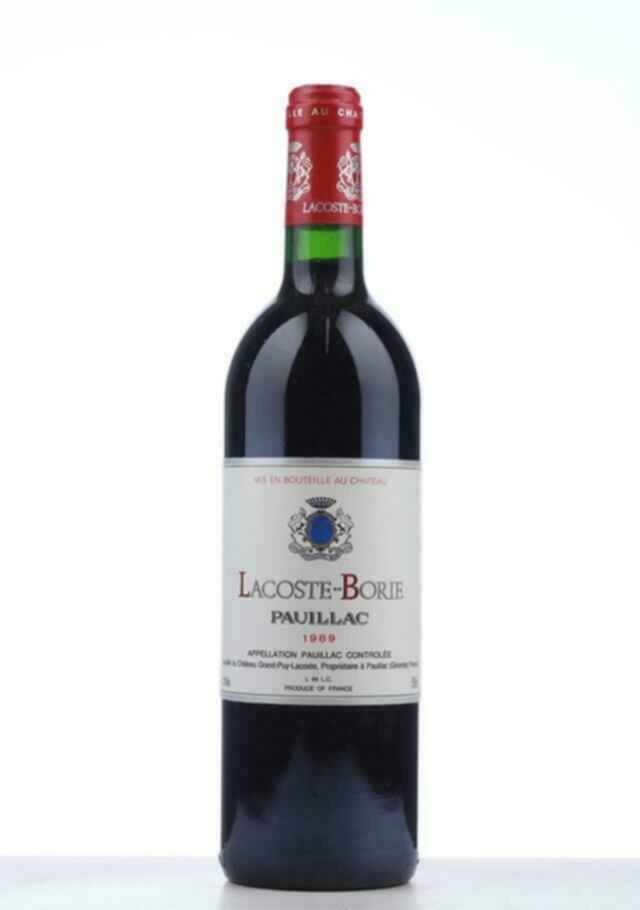 Chateau Grand-puy-lacoste Lacoste-borie 1989