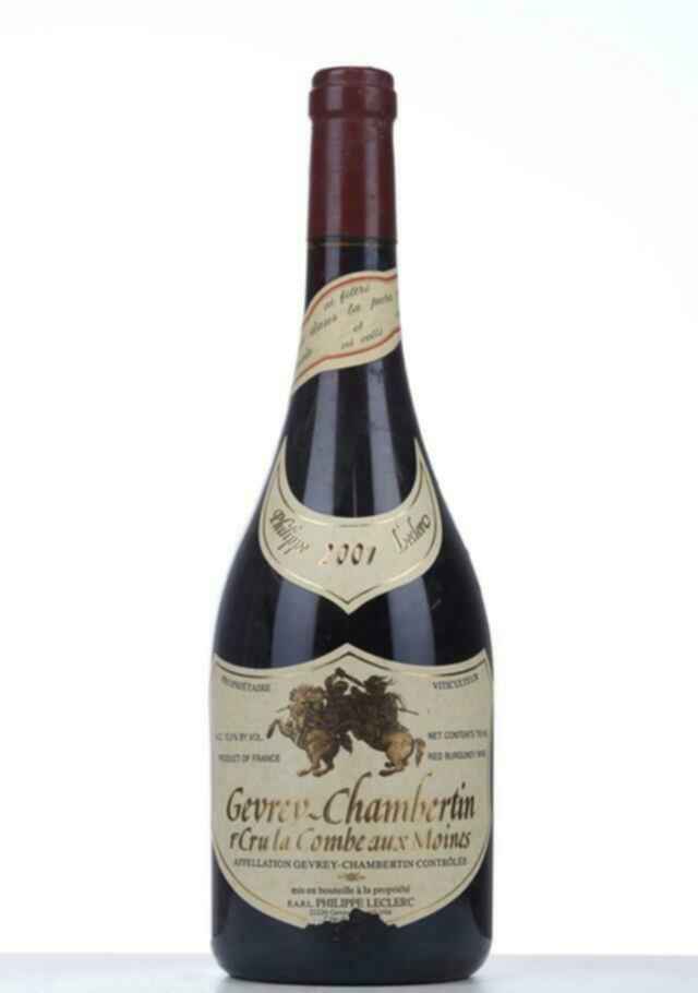 Rene Leclerc Gevrey Chambertin La Combe Aux Moines 1er Cru 2001