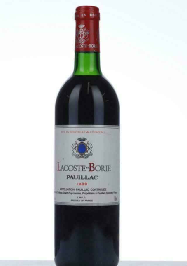 Chateau Grand-puy-lacoste Lacoste-borie 1989