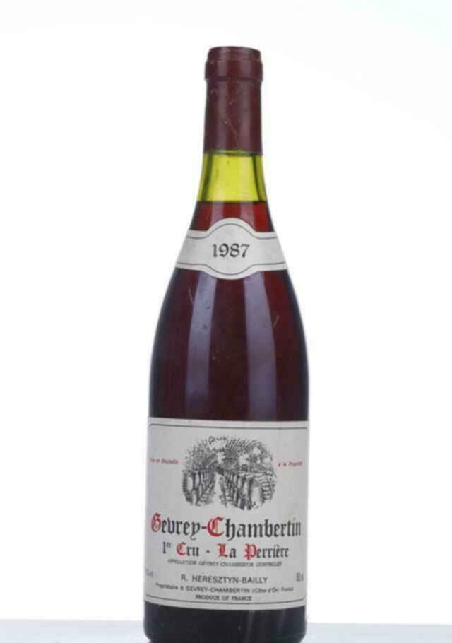 R. Heresztyn Bailly Gevrey Chambertin La Perriere 1er Cru 1987
