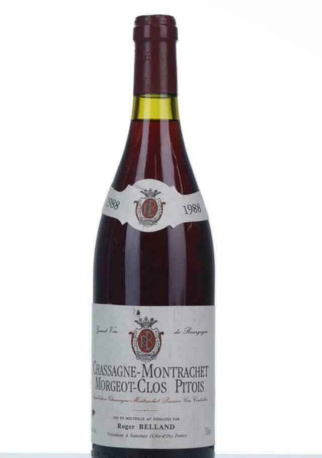 Roger Belland Chassagne Montrachet Morgeot Clos Pitois 1er Cru 1988