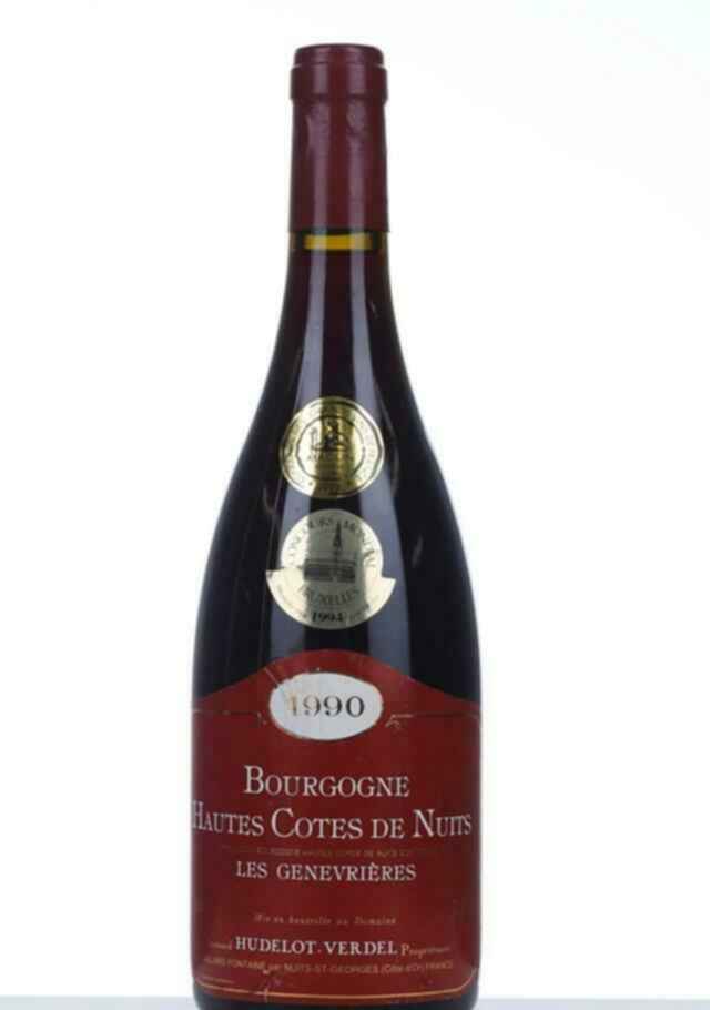 Hudelot Verdel Bourgogne Hautes Cotes De Nuits Les Genevrieres 1990