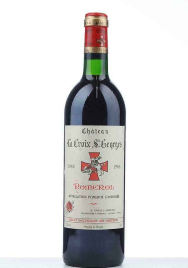 Chateau La Croix Saint Georges 1988