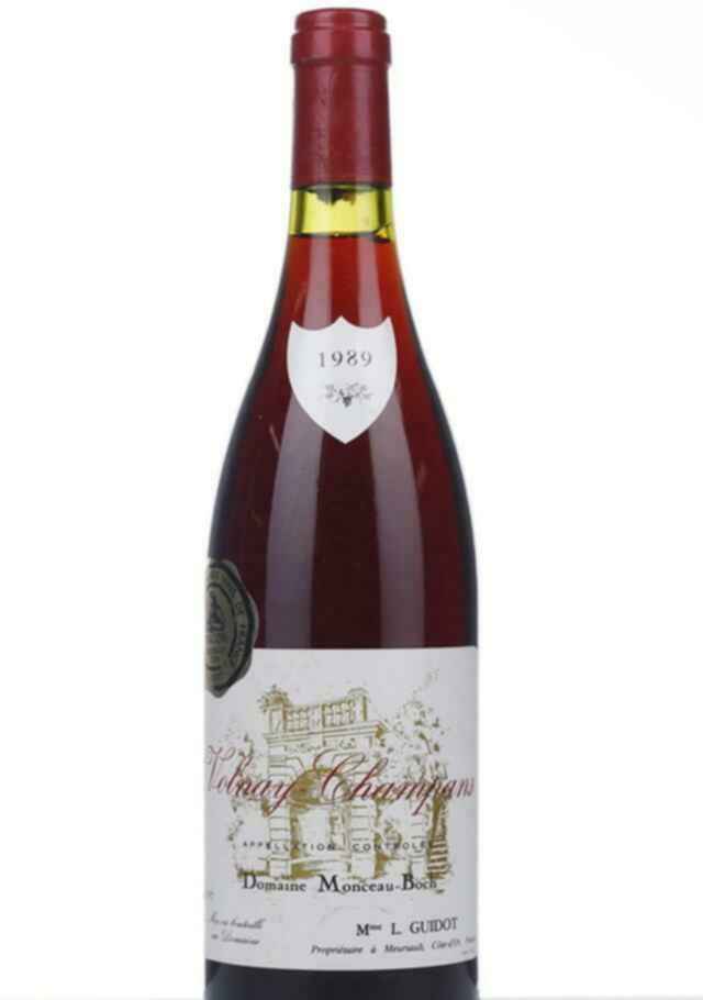 Monceau Boch Volnay Champans 1er Cru 1989