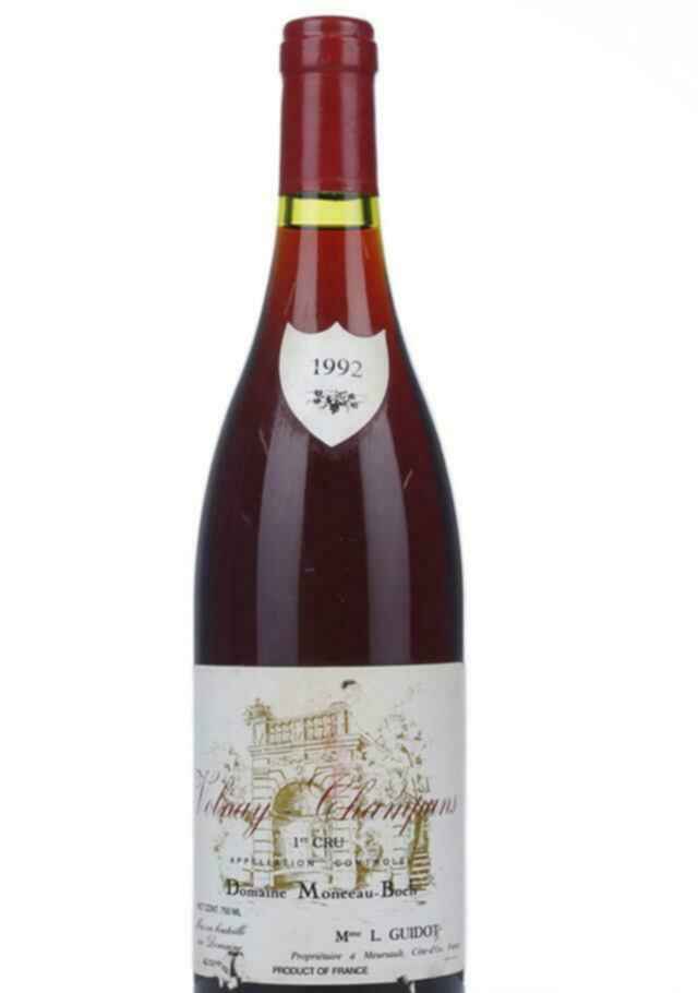 Monceau Boch Volnay Champans 1er Cru 1992