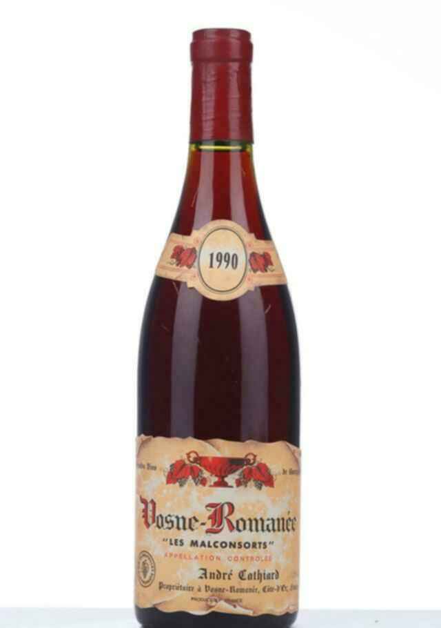 Andre Cathiard Vosne Romanee Aux Malconsorts 1er Cru 1990