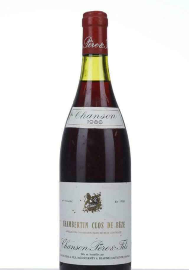 Chanson Chambertin Clos De Beze Grand Cru 1986