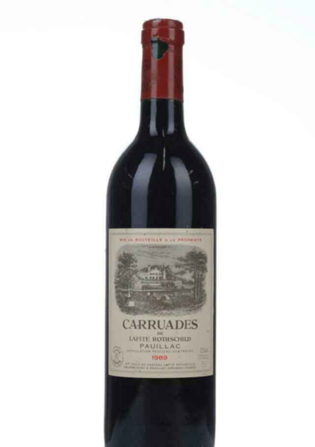 Chateau Lafite Rothschild Carruades De Lafite Rothschild 1989