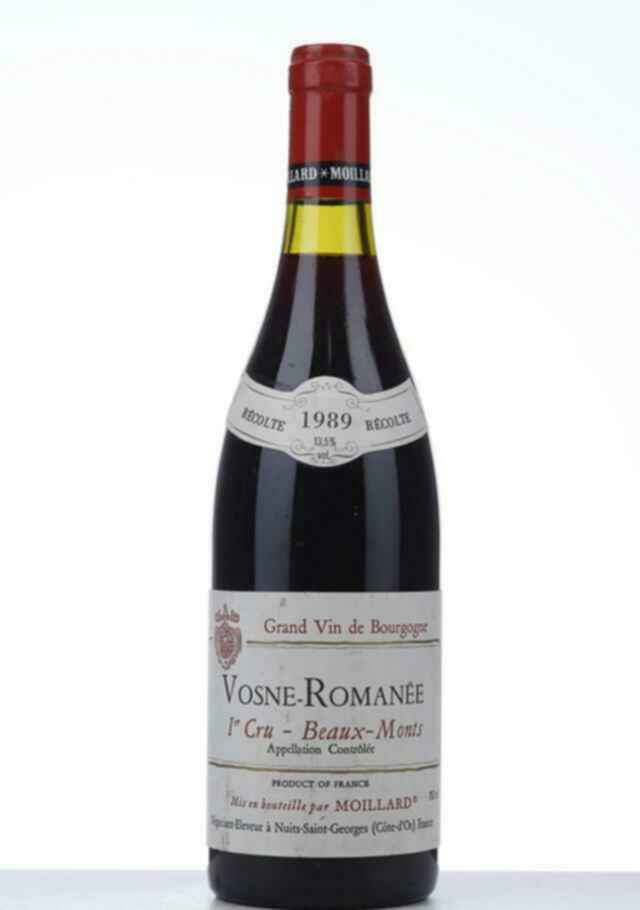 Thomas Moillard Vosne Romanee Les Beaux Monts 1er Cru 1989