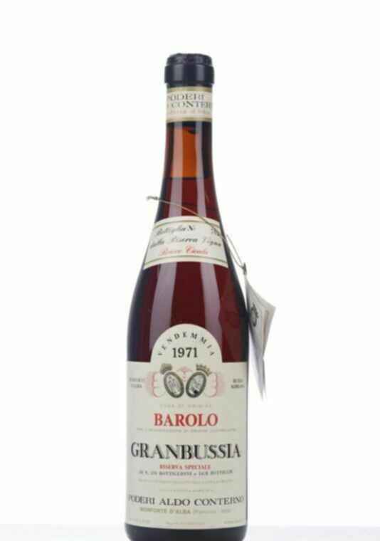 Conterno Aldo Barolo Riserva Granbussia Bricco Cicala, 1971