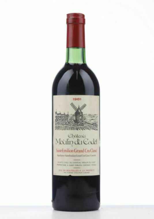 Chateau Moulin Du Cadet, 1981