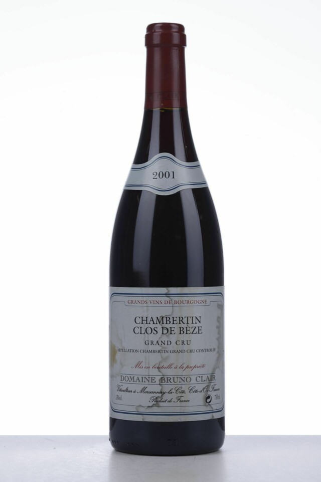 Bruno Clair Chambertin Clos De Beze Grand Cru, 2001