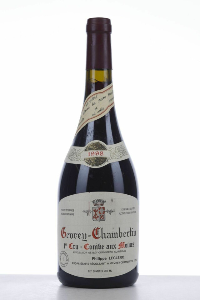 Rene Leclerc Gevrey Chambertin La Combe Aux Moines 1er Cru, 1998