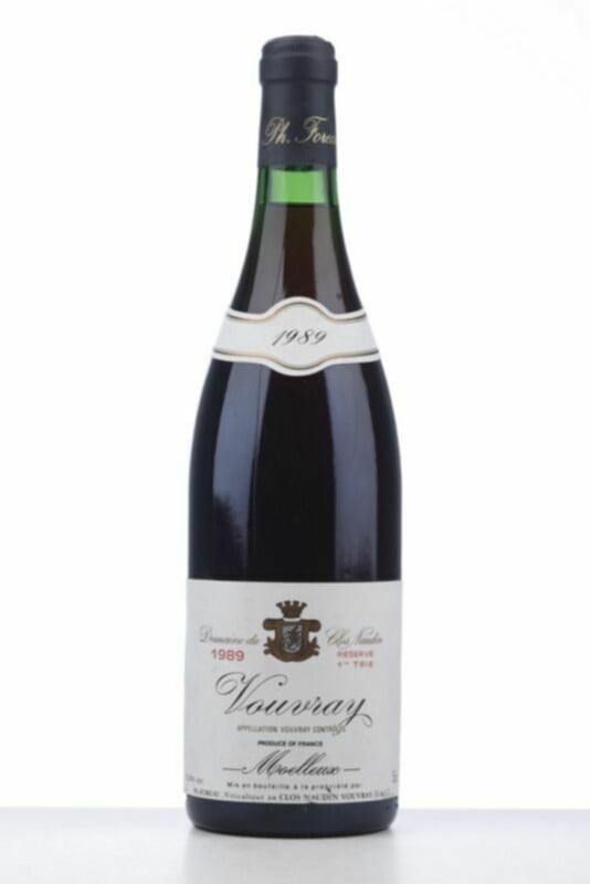 Foreau Vouvray Moelleux Reserve 1 Ère Trie, 1989