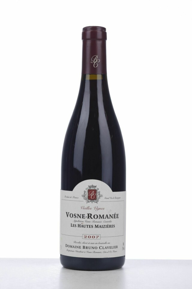 Bruno Clavelier Vosne Romanee Hautes Maizieres Vieilles Vignes, 2007