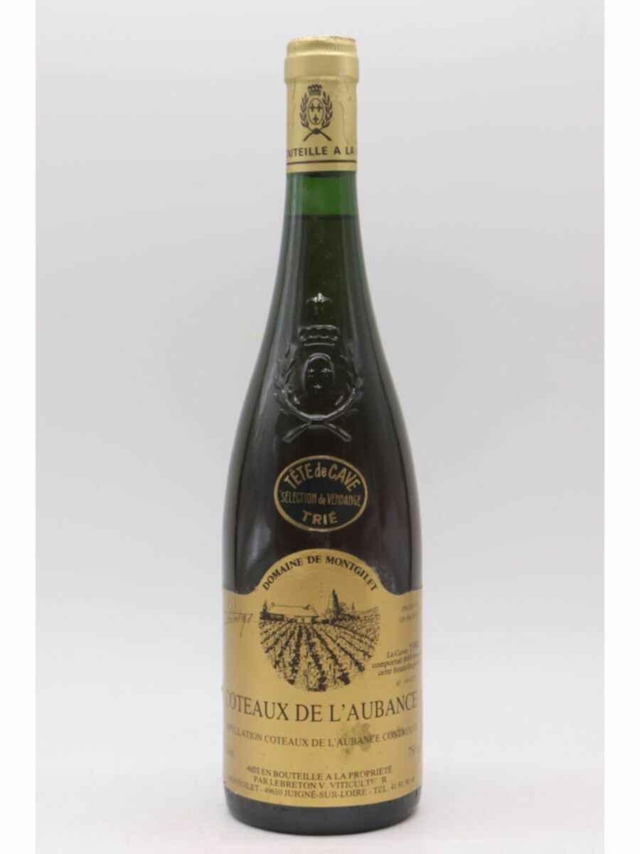 Montgilet Coteaux De L'aubance Tête De Cave Trie Selection De Grains Nobles 1990
