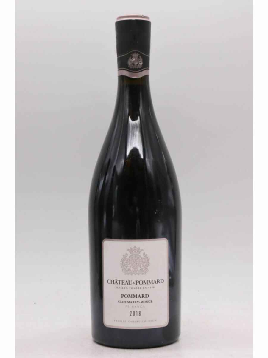 Chateau De Pommard Clos Marey Monge 75 Rangs 2018