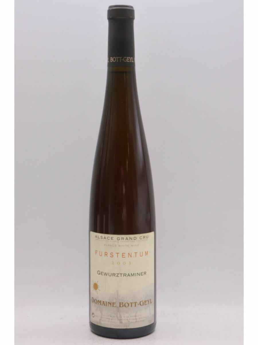 Bott Geyl Alsace Grand Cru Gewurztraminer Furstentum 2003